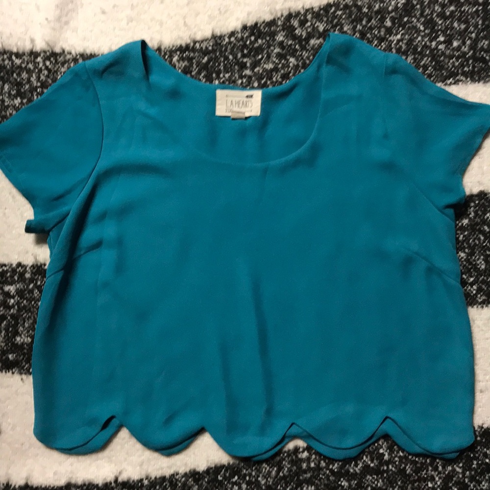Turquoise crop top